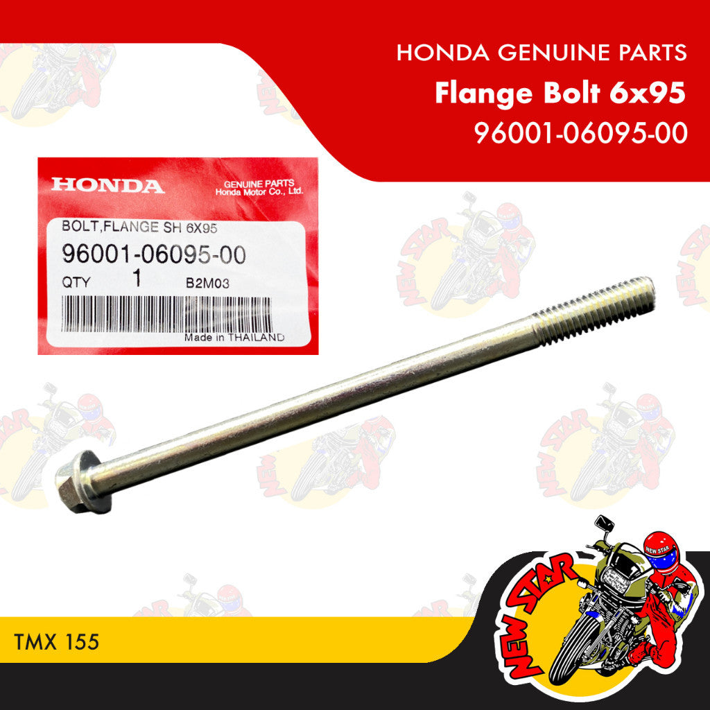 96001-06095-00 | Flange Bolt 6x95 | Genuine Honda parts | TMX 125 Alpha