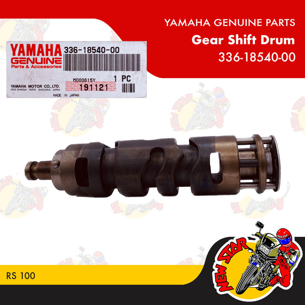336-18540-00 | Gear Shift Drum | Genuine Yamaha parts | RS 100