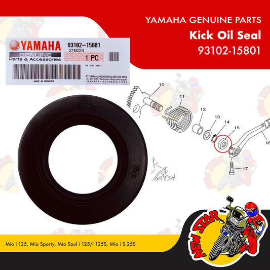 93102-15801 | Kick Oil Seal | Genuine Yamaha parts | Mio i 125 Mio Sporty Mio Soul i 125/i 125S