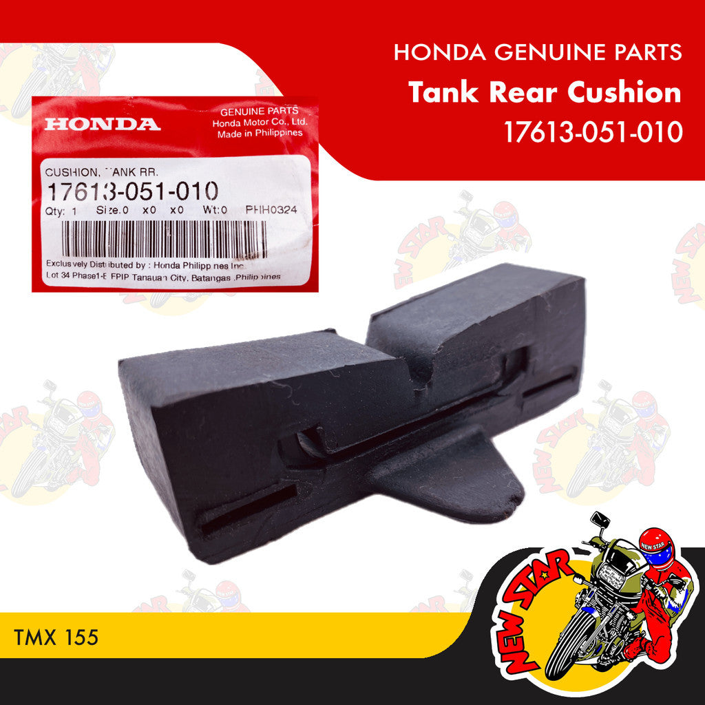 17613-051-010 | Tank Rear Cushion | Genuine Honda parts | TMX 155