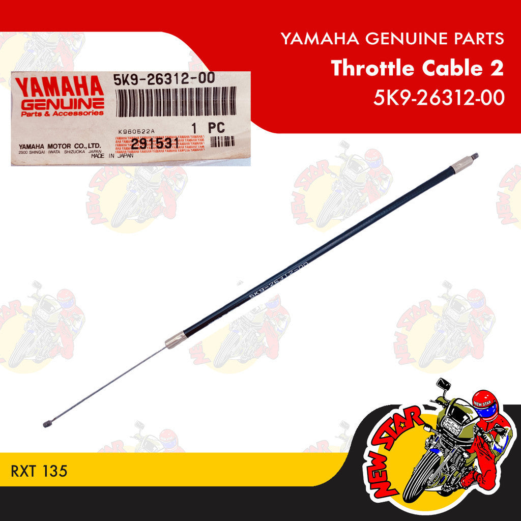 5K9-26312-00 | Throttle Cable 2 | Genuine Yamaha parts | RXT 135