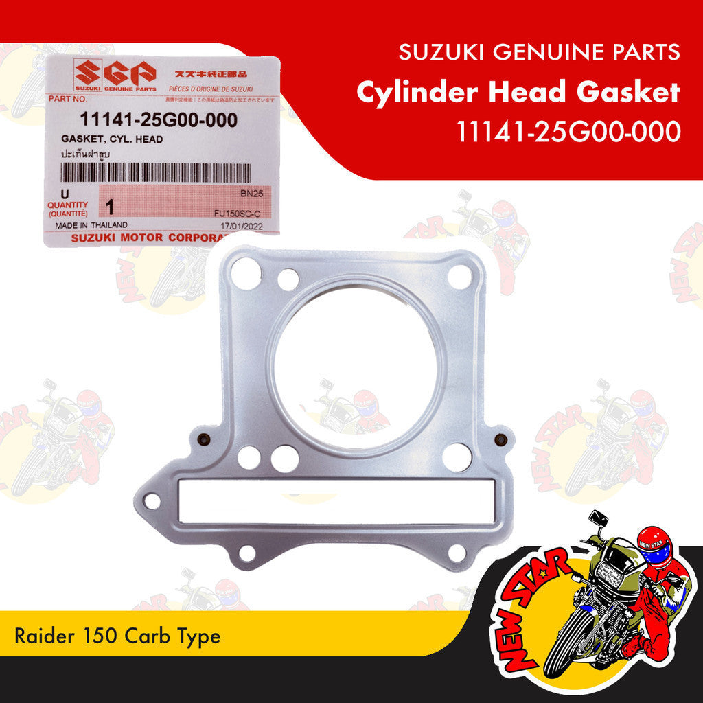 11141-25G00-000 | Cylinder Head Gasket | Genuine Suzuki parts | Raider 150 Carb