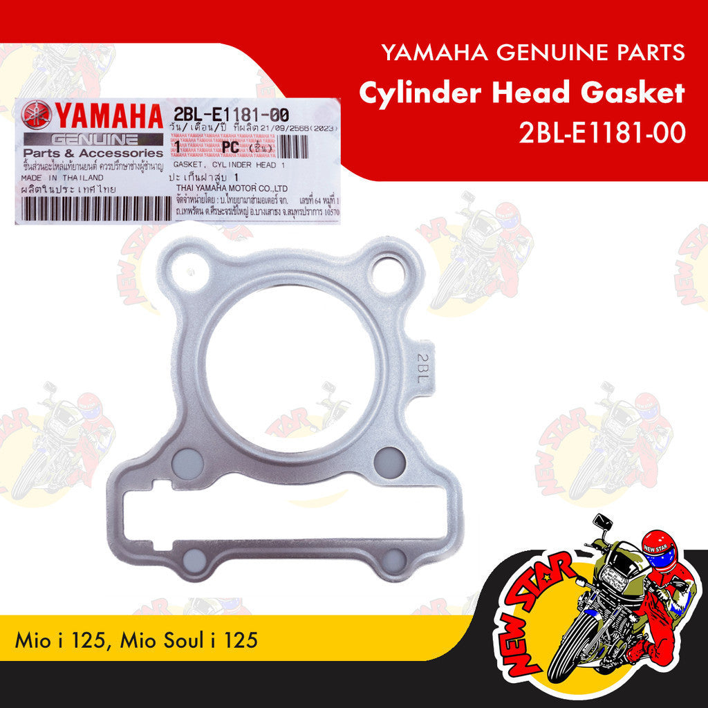 2BL-E1181-00 | Cylinder Head Gasket | Genuine Yamaha parts | Mio i 125 Mio Soul i 125