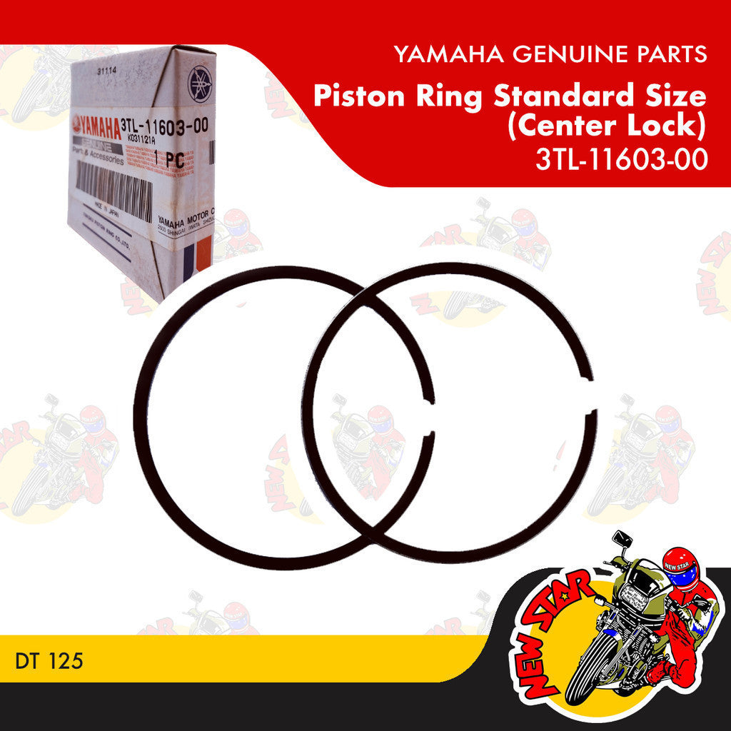 3TL-11603-00 | Piston Ring Standard Size (Center Lock) | Genuine Yamaha parts | DT 125