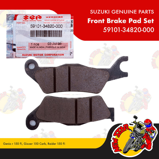 59101-34820-000 | Front Brake Pad Set | Genuine Suzuki parts | Genio r 150 Fi Gixxer 150 Carb