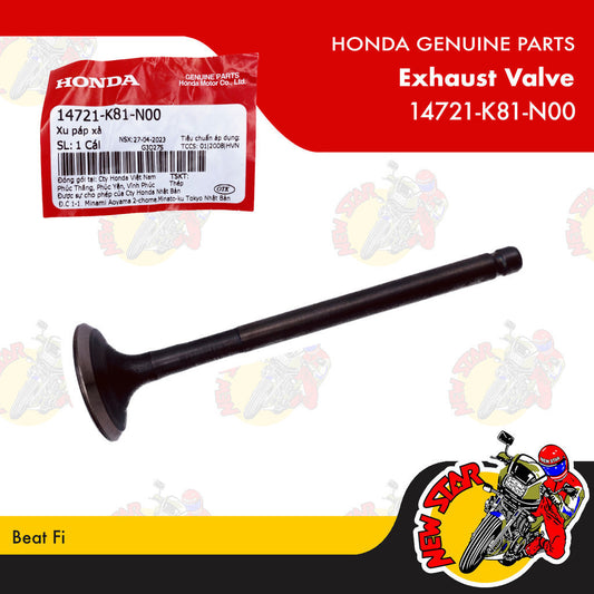 14721-K81-N00 | Exhaust Valve | Genuine Honda parts | Beat Fi