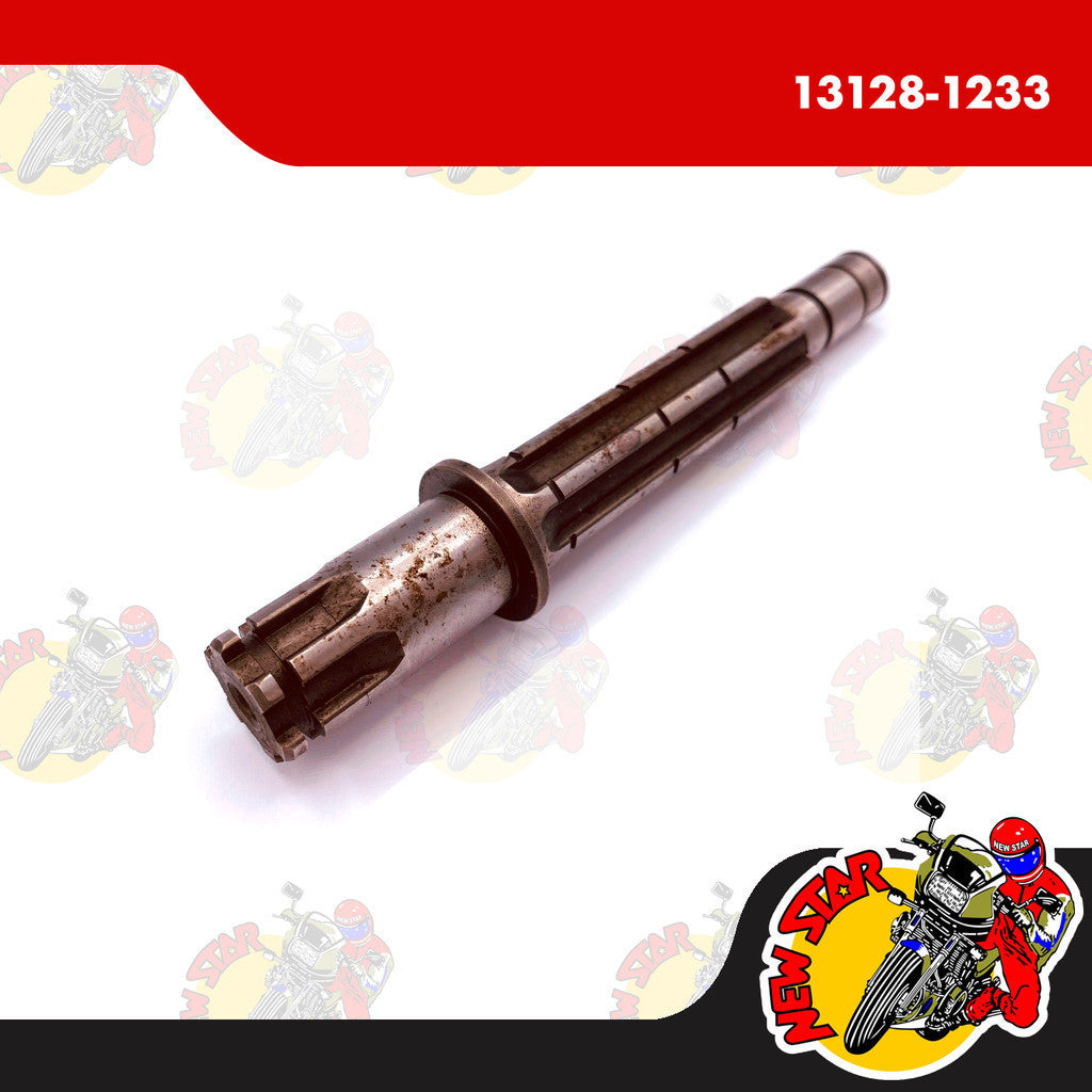 13128-1233 | Output Shaft Genuine (No Packaging) | Genuine Kawasaki parts | KMX 125