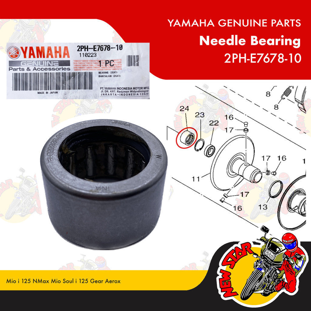 Mio i 125 NMax Mio Soul i 125 Gear Aerox Bearing Set | Genuine Yamaha parts