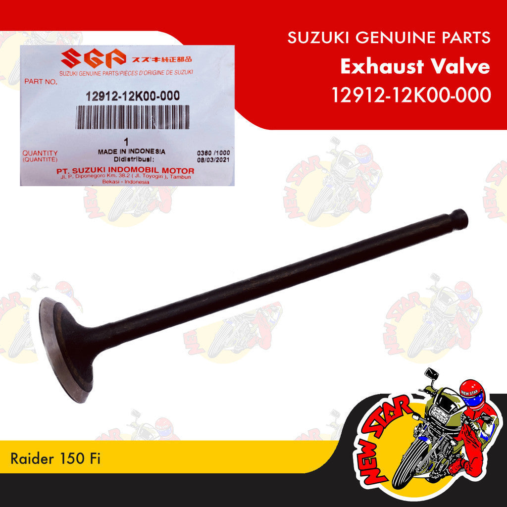 12912-12K00-000 | Exhaust Valve | Genuine Suzuki parts | Raider 150 Fi