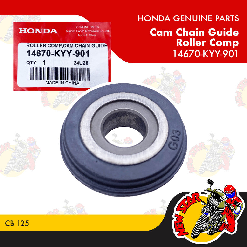 14670-KYY-901 | Cam Chain Guide Roller Comp | Genuine Honda parts | CB 125