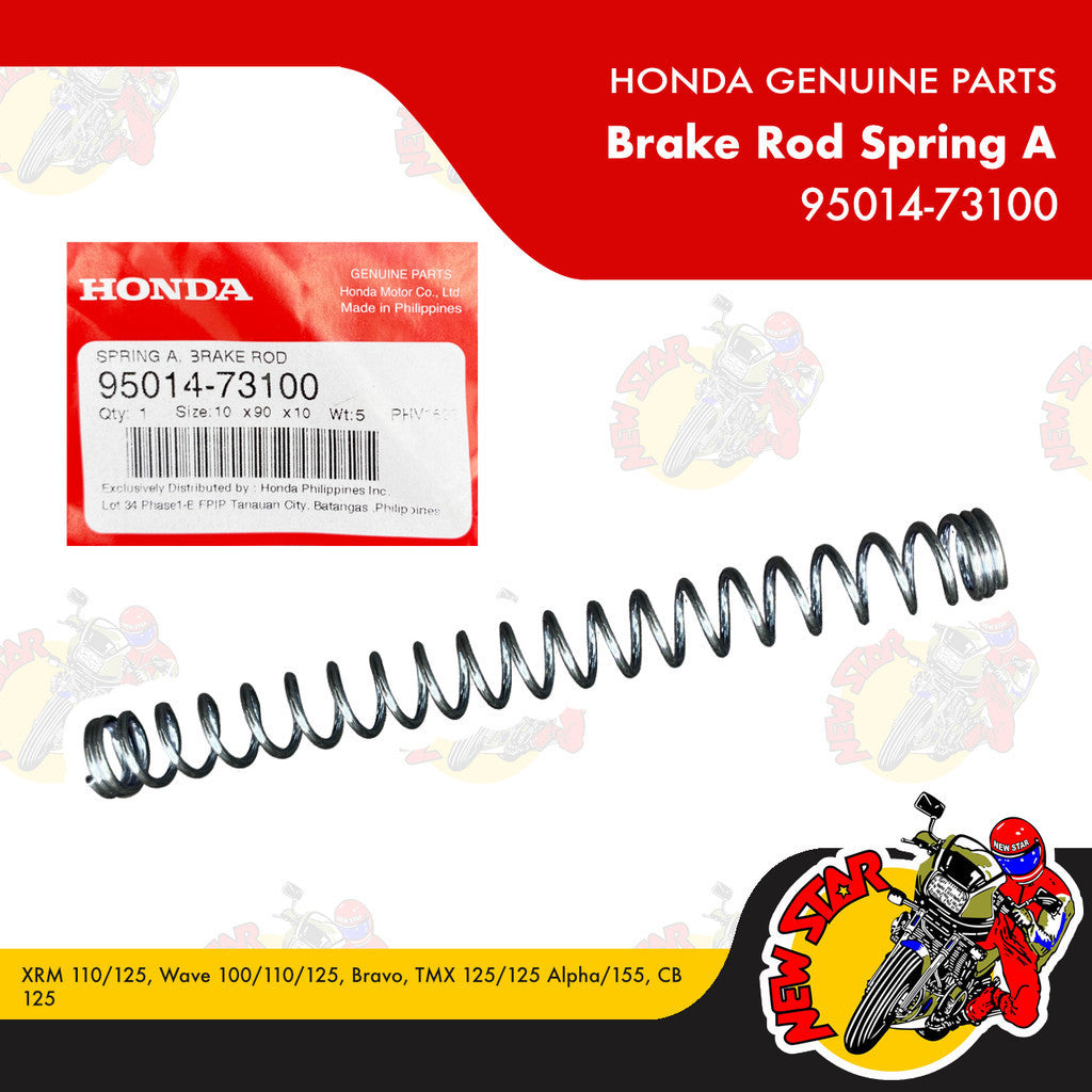 95014-73100 | Brake Rod Spring A | Genuine Honda parts | XRM 110/125 Wave 100/110/125 Bravo TMX 155