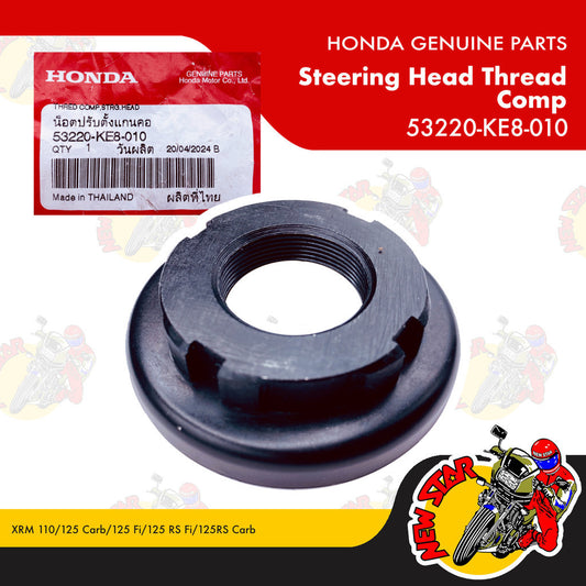 53220-KE8-010 | Steering Head Thread Comp | Genuine Honda parts | XRM 110/125 Carb/125 Fi/125 RS Fi