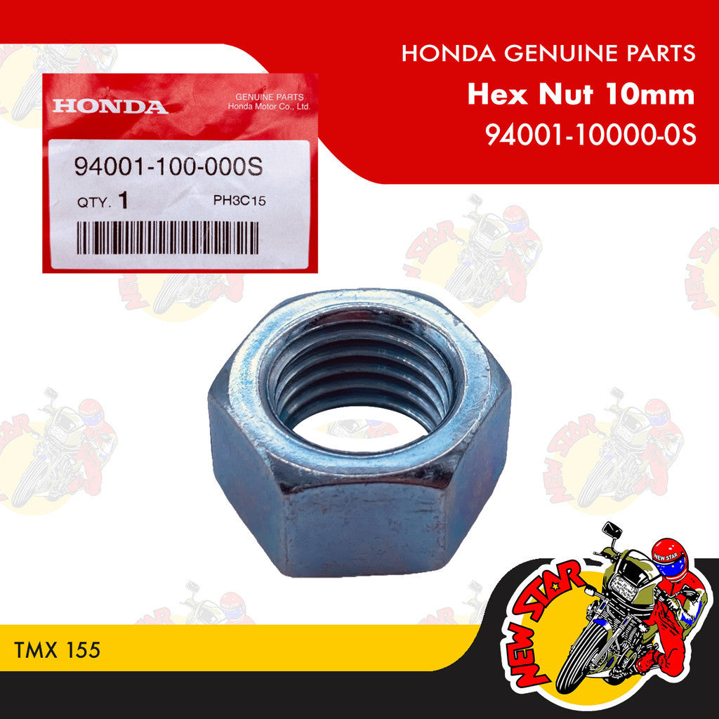 94001-10000-0S | Hex Nut 10mm | Genuine Honda parts | TMX 155