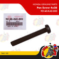 90140-KAE-000 | Pan Screw 4x28 | Genuine Honda parts | TMX 155