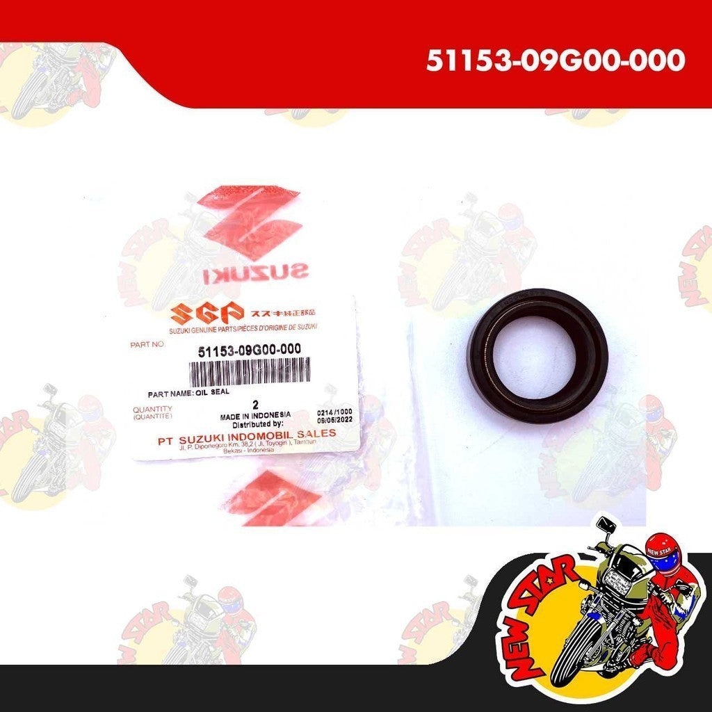 51153-09G00-000 | Front Fork Oil Seal | Genuine Suzuki parts | Raider 150 Raider J Shogun