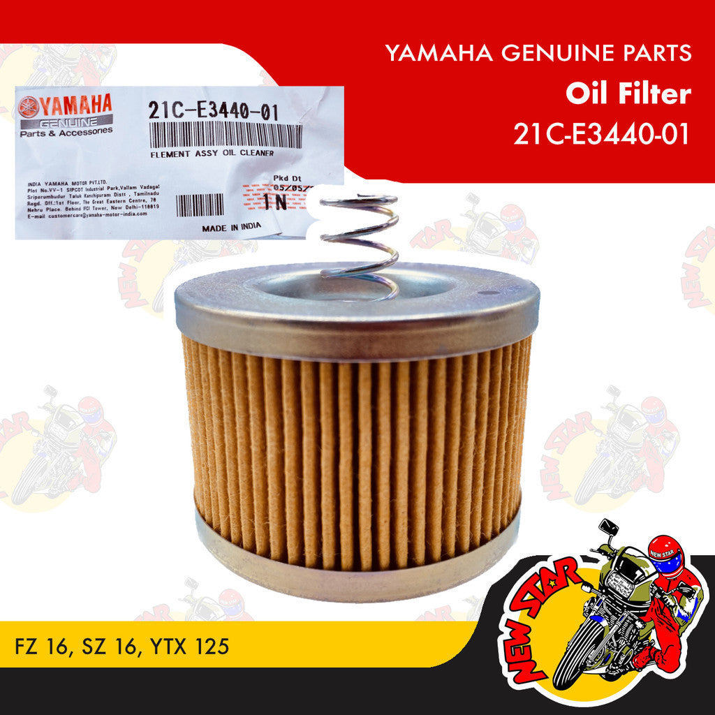 21C-E3440-01 | Oil Filter | Genuine Yamaha parts | FZ 16 SZ 16 YTX 125