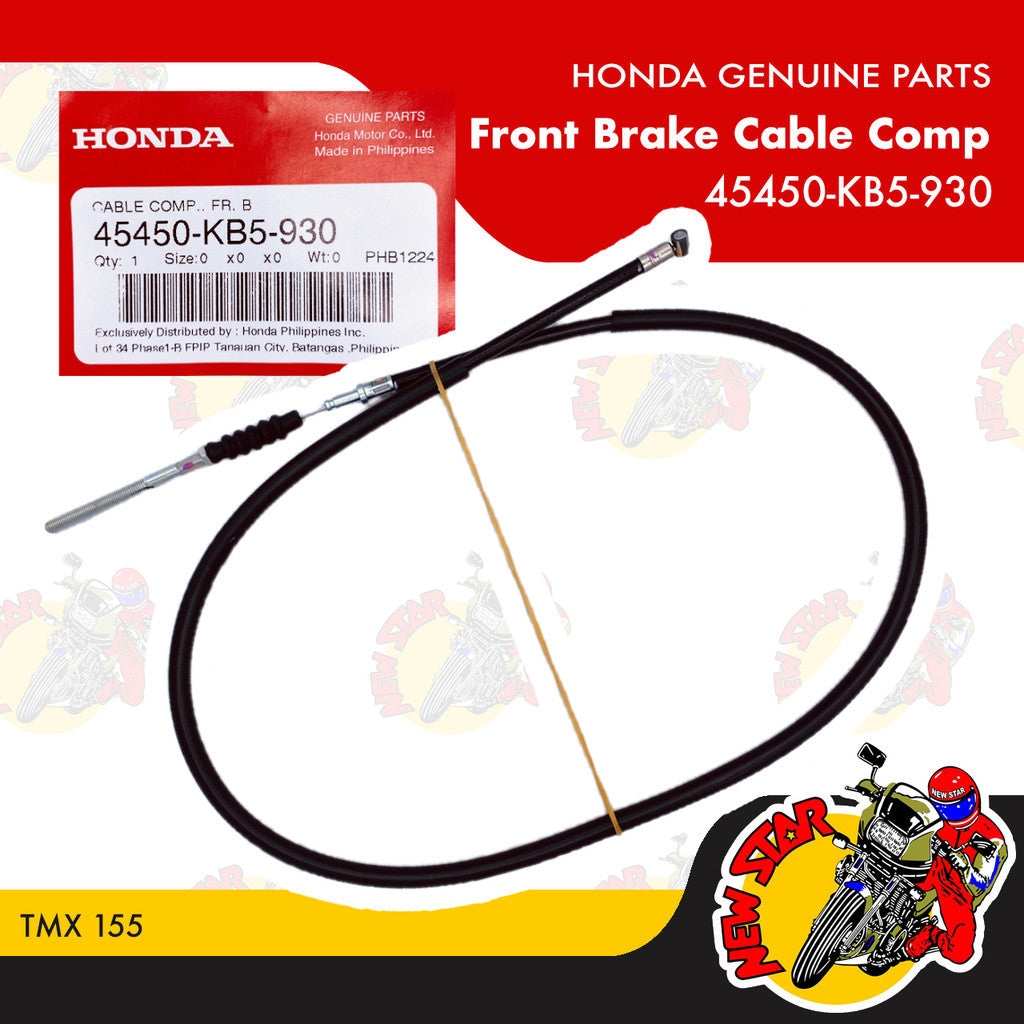 45450-KB5-930 | Front Brake Cable Comp | Genuine Honda parts | TMX 155