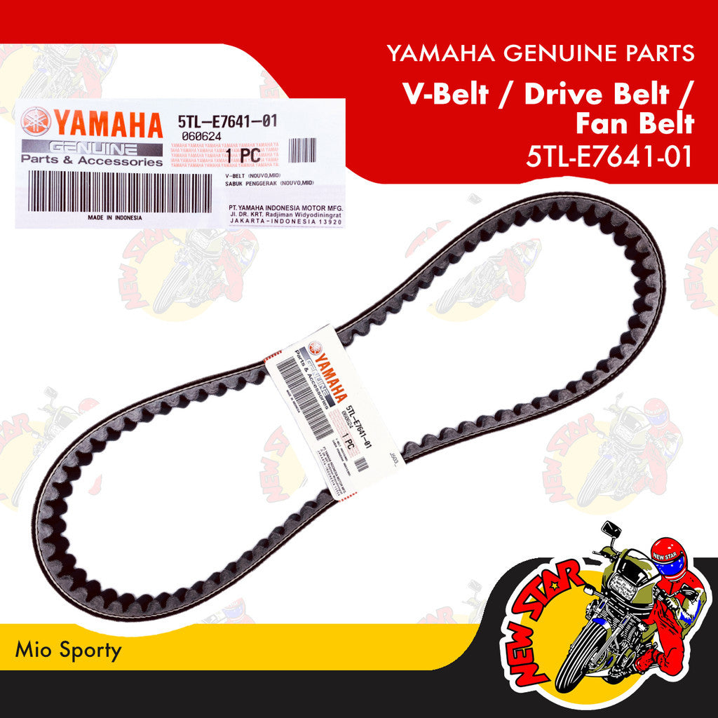 5TL-E7641-01 | V-Belt / Drive Belt / Fan Belt | Genuine Yamaha parts | Mio Sporty