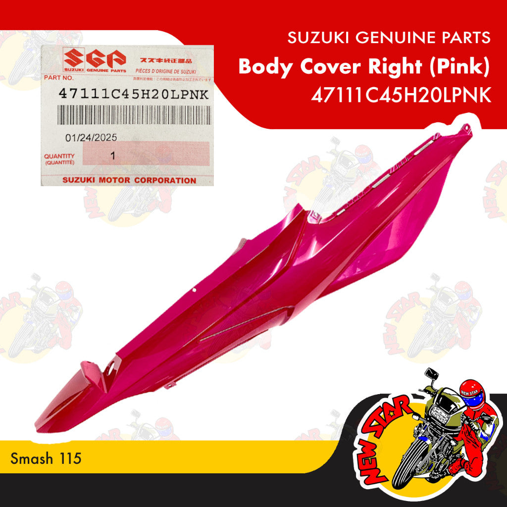 Smash 115 Body Cover (Pink) | Genuine Suzuki parts