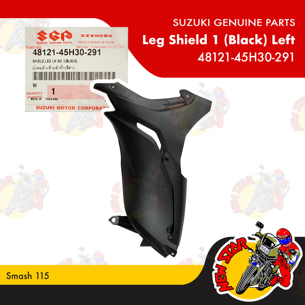 Smash 115 Leg Shield 1 (Black) | Genuine Suzuki parts