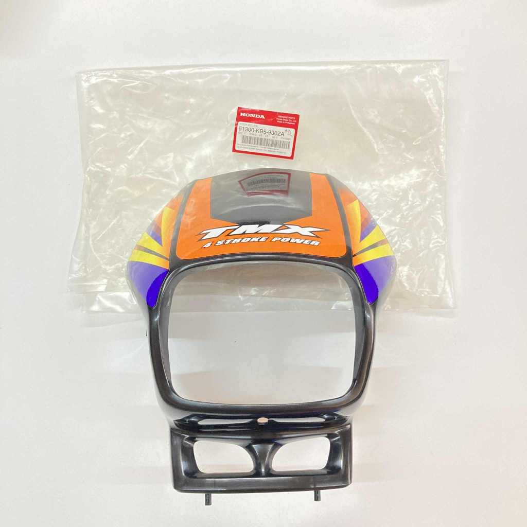 61300-KB5-930ZA | Front Visor Set Mulawin Black | Genuine Honda parts | TMX155