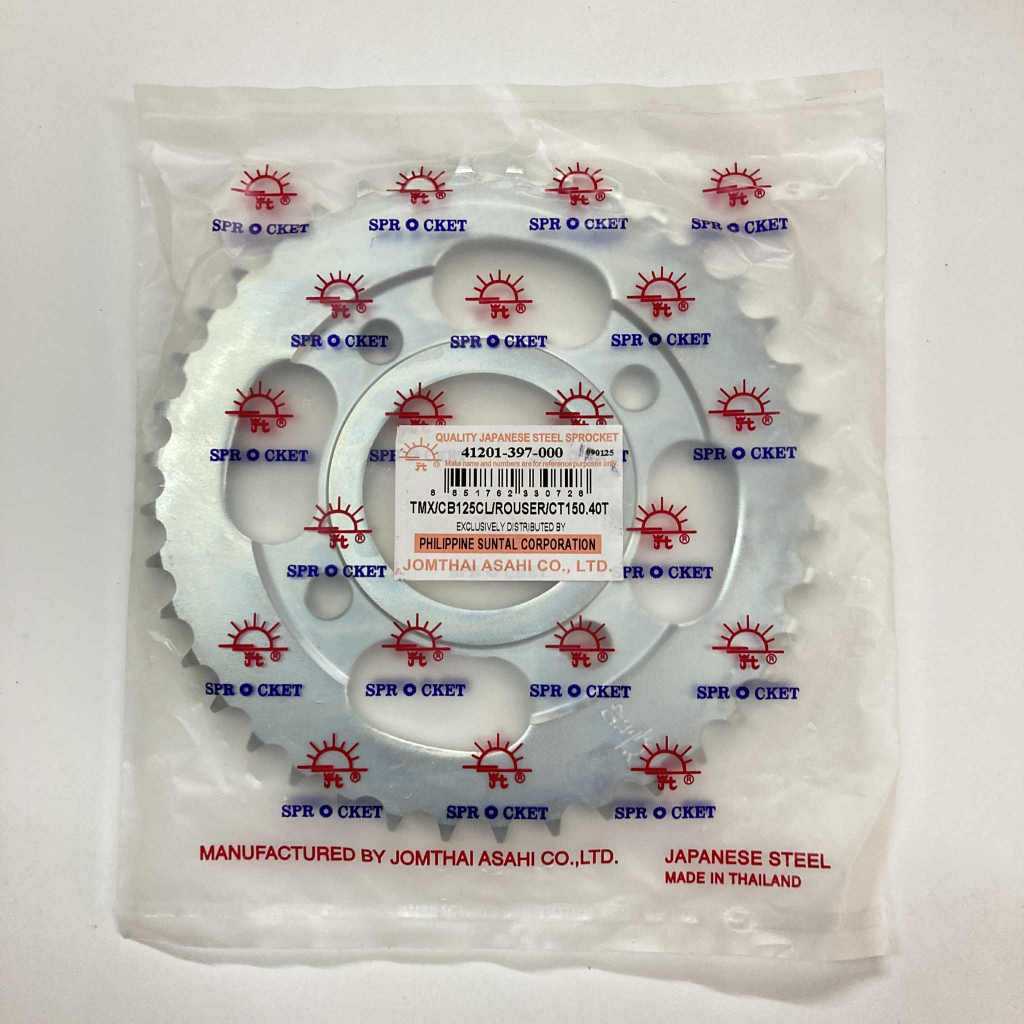 JTGEN-41201-397-000-40T | Sprocket 40T | Genuine Jomthai Asahi parts | TMX 125 Alpha/155