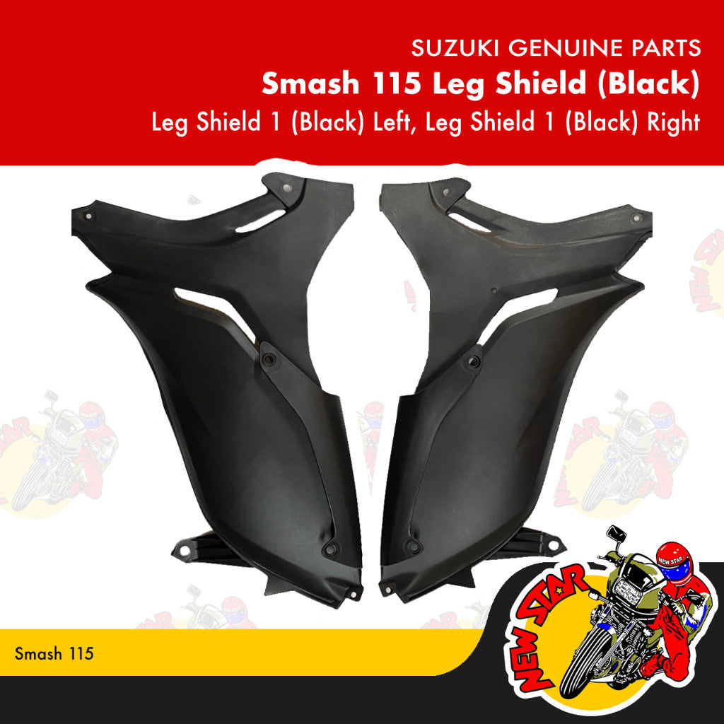 Smash 115 Leg Shield 1 (Black) | Genuine Suzuki parts