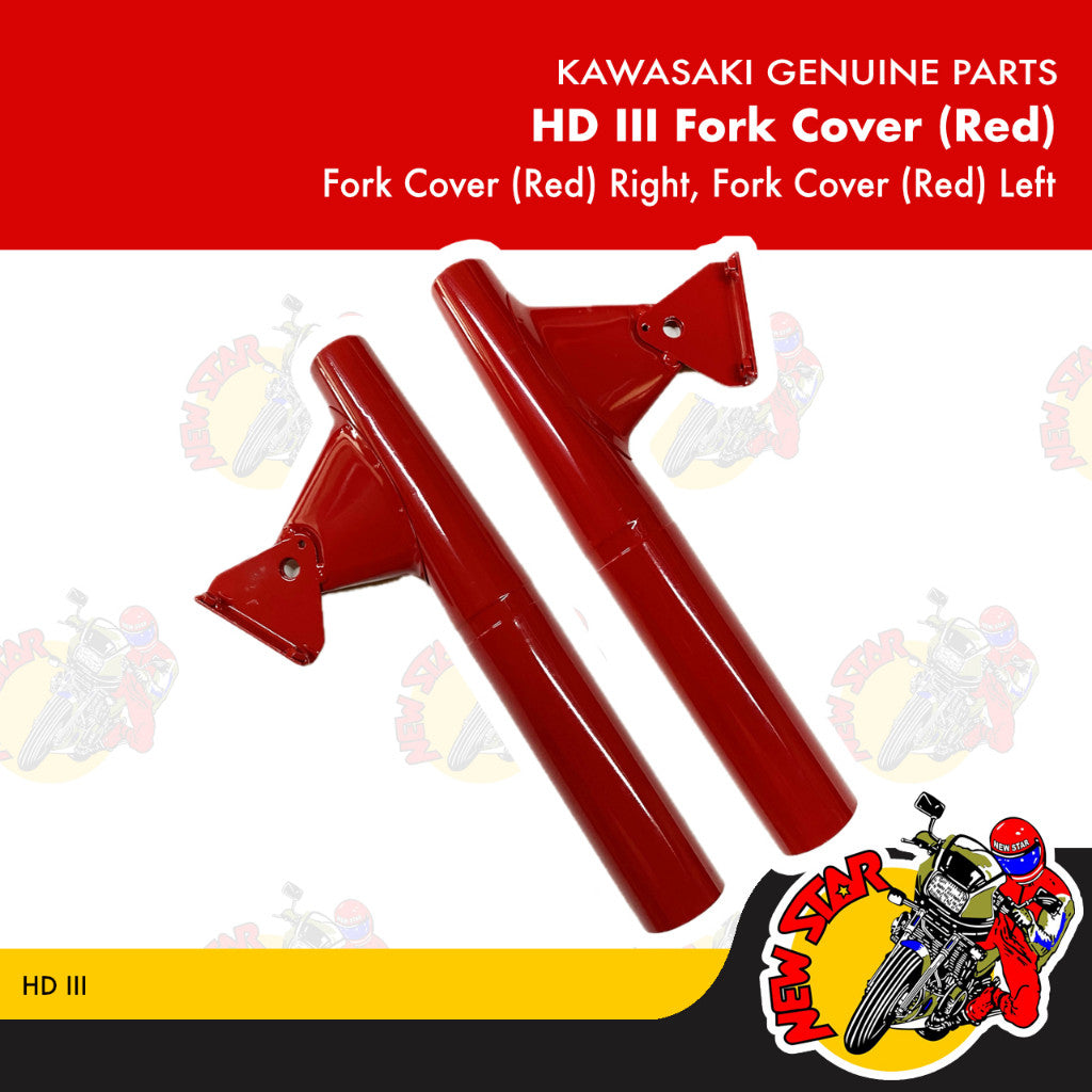 HD III Fork Cover (Red) | Genuine Kawasaki parts