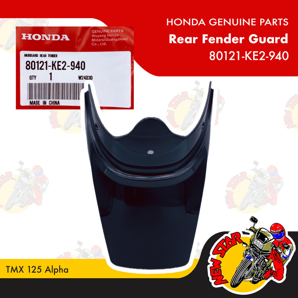 80121-KE2-940 | Rear Fender Guard | Genuine Honda parts | TMX 125 Alpha
