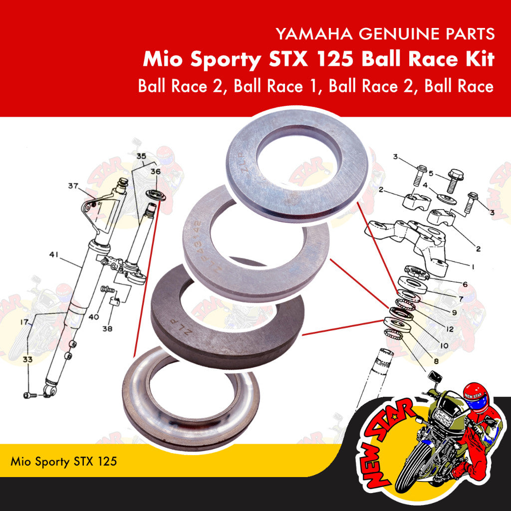 Mio Sporty STX 125 Ball Race Kit | Genuine Yamaha parts