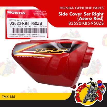 TMX 155 Side Cover Set Red Asero | Genuine Honda parts