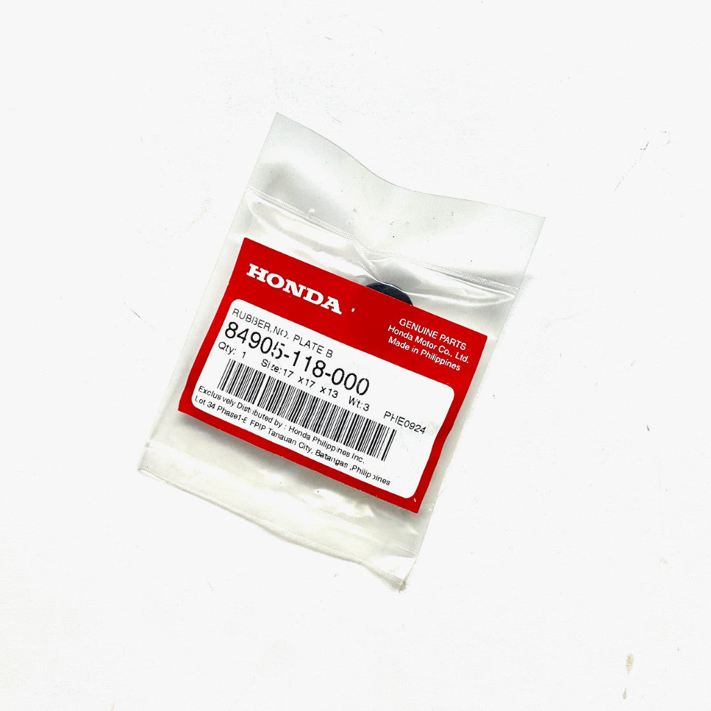 84905-118-000 | Number Plate Bracket Cushion Rubber | Genuine Honda parts | TMX 125 Alpha/155