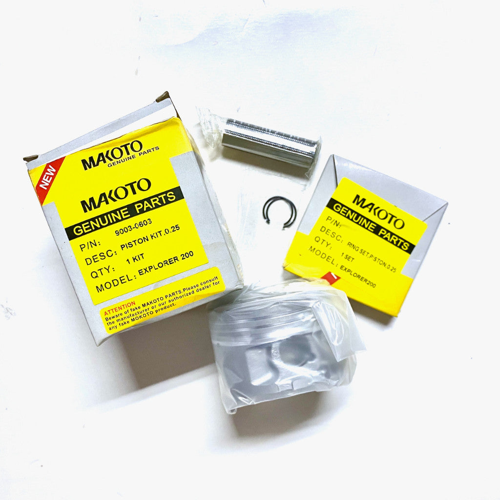 MAKOTO-9003-0603 | Piston Kit 0.25 | Genuine Makoto parts | Xplorer 200