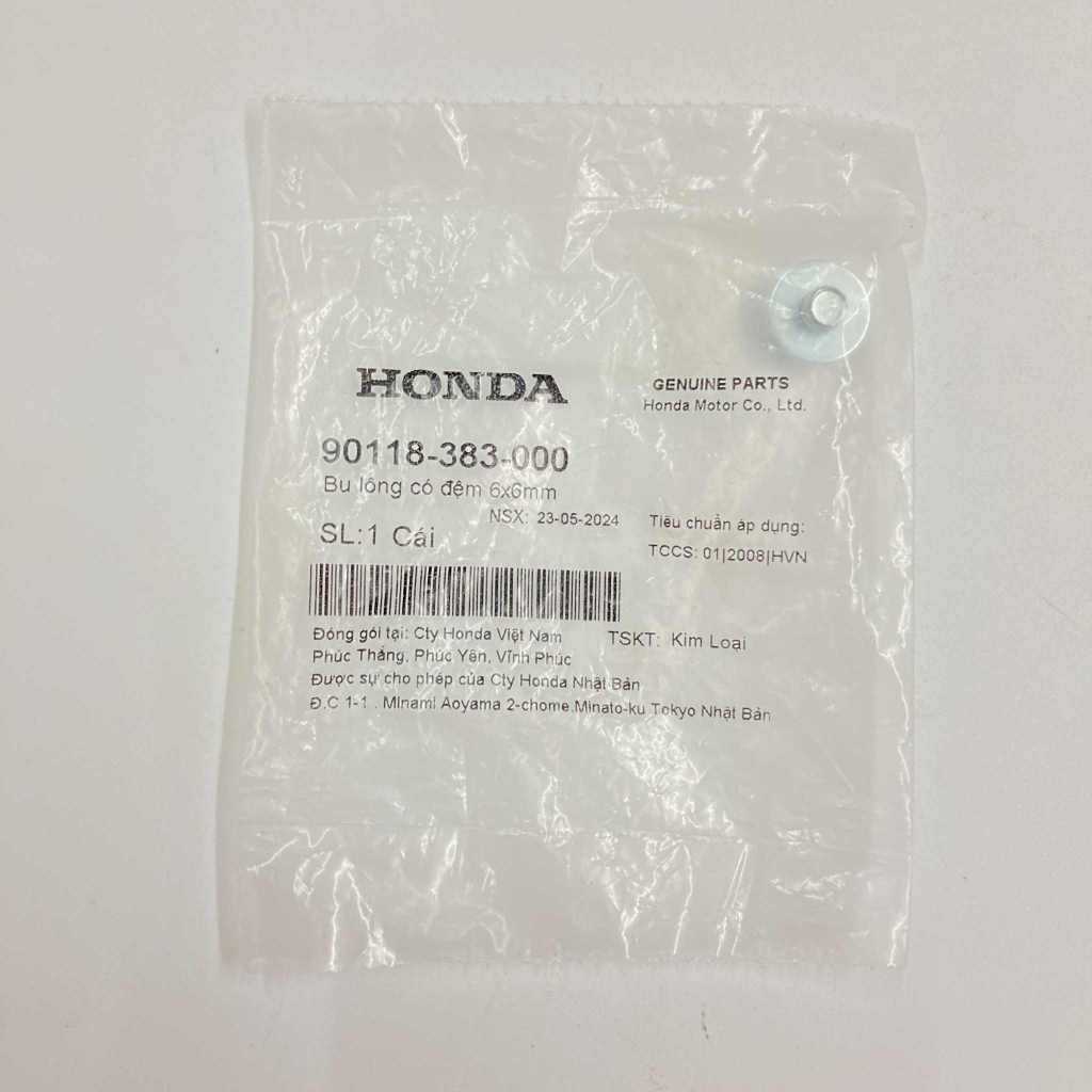 90118-383-000 | Washer Bolt 6X6 | Genuine Honda parts | TMX155