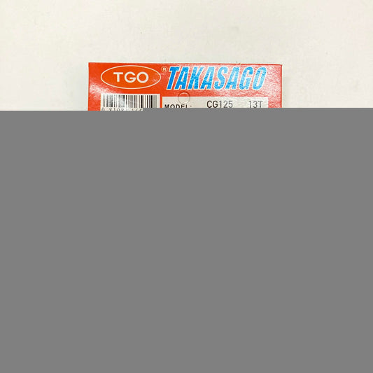 TGO-CG125-SPROCKET-428-13T | Engine Sprocket 428 13T | Genuine Takasago parts | CG125, TMX125 Alpha