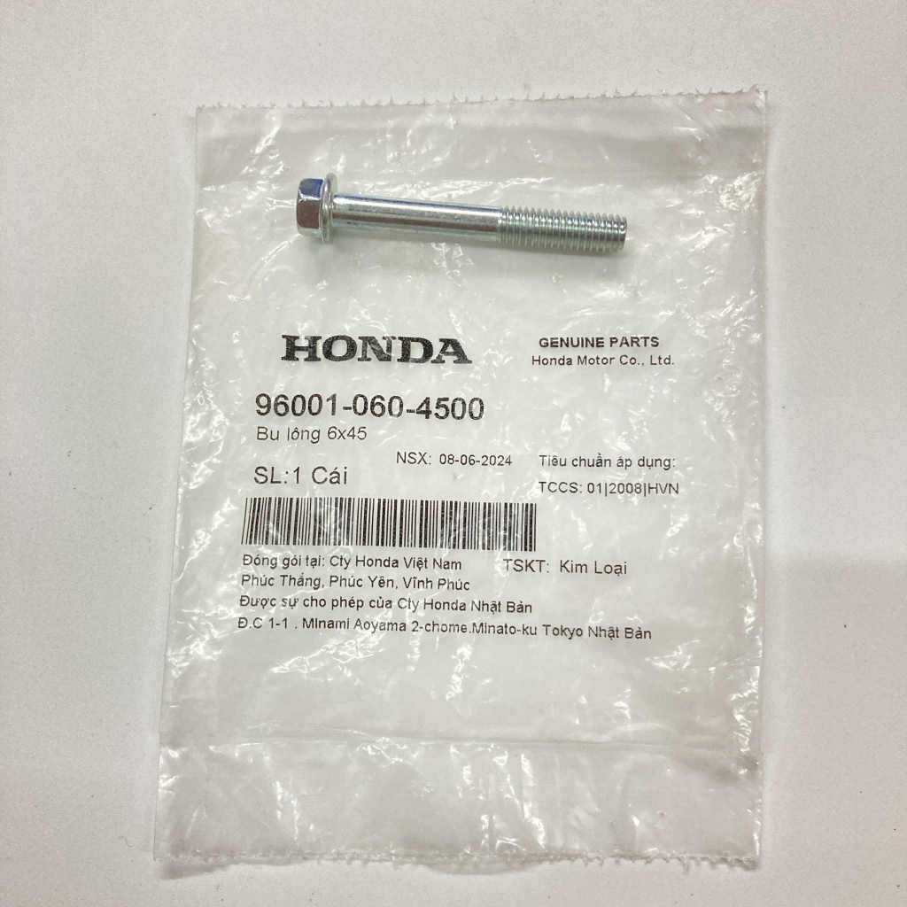 96001-060-4500 | Flange Bolt 6X45 | Genuine Honda parts | XR150