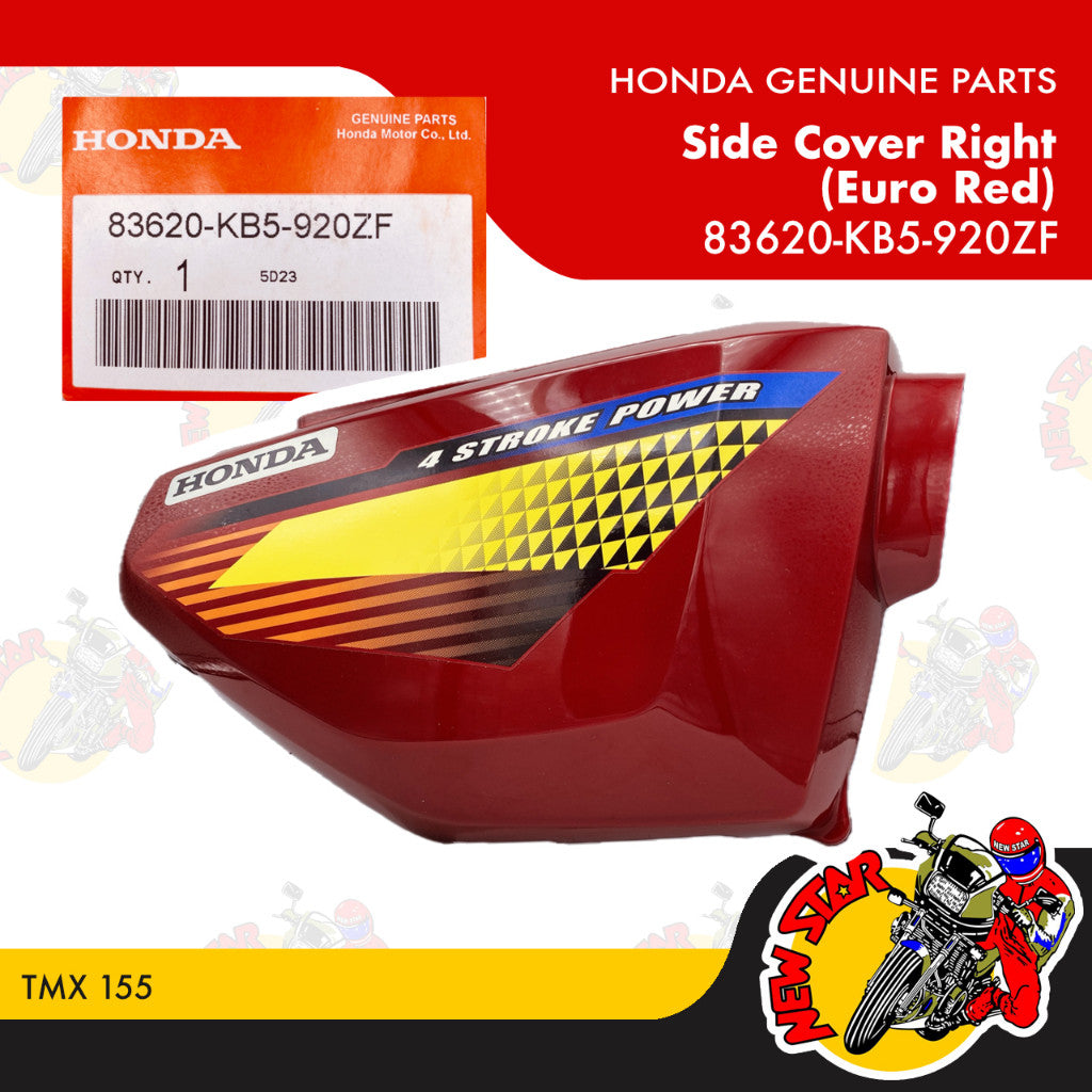 TMX 155 Side Cover Set (Euro Red) | Genuine Honda parts