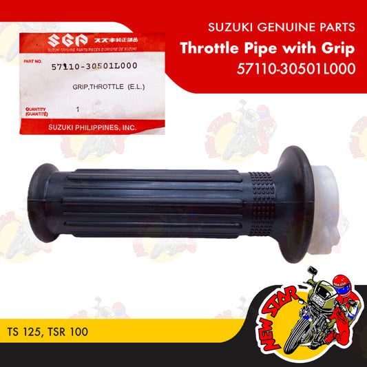 57110-30501L000 | Throttle Pipe with Grip | Genuine Suzuki parts | TS 125 TSR 100
