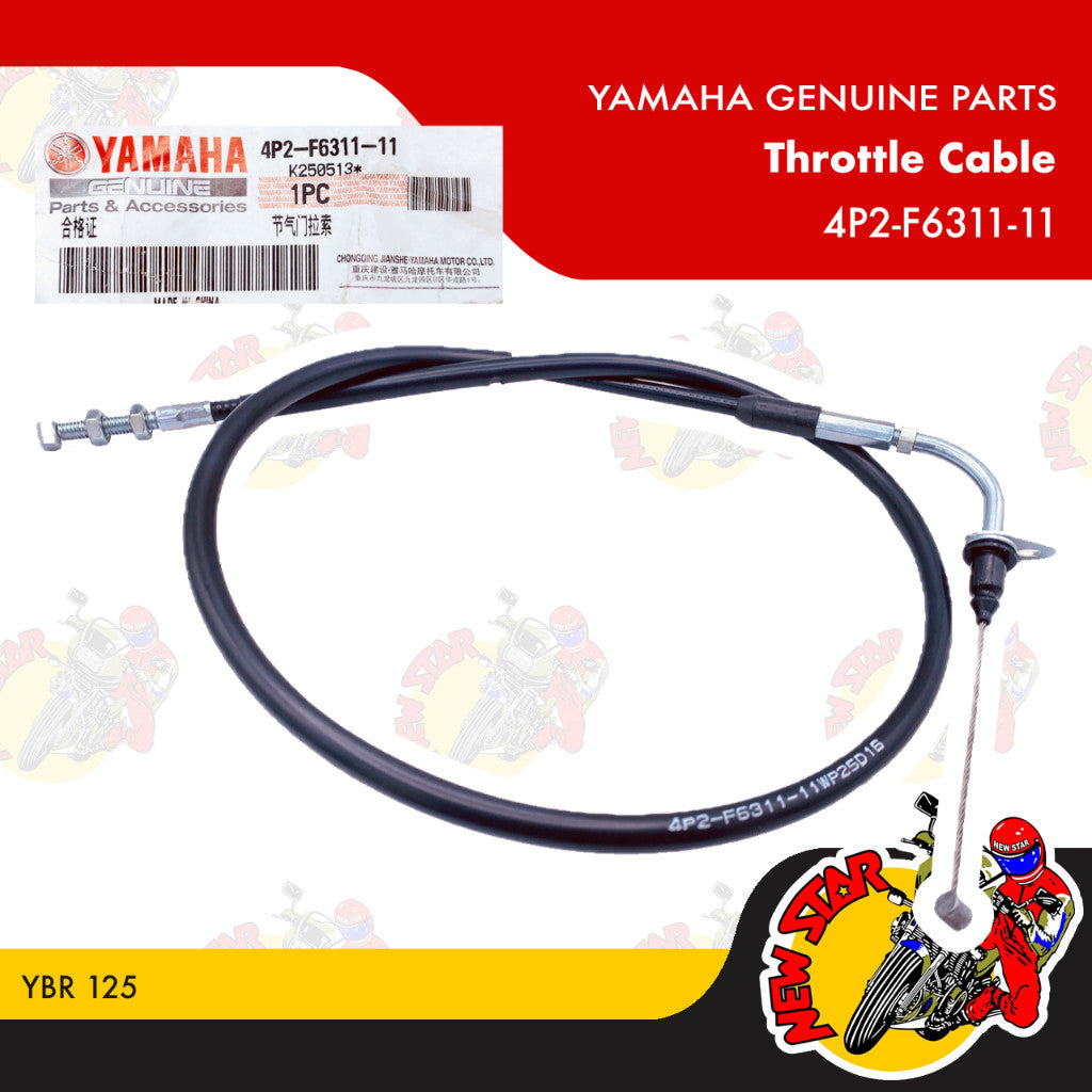 4P2-F6311-11 | Throttle Cable | Genuine Yamaha parts | YBR125