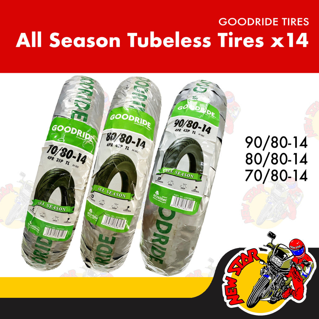 Goodride All Season Tubeless Tires x14 | Genuine Goodride tires