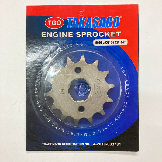 TGO-CG125-SPROCKET-428-14T | Sprocket 428 14T | Genuine TGO parts | TMX125 Alpha