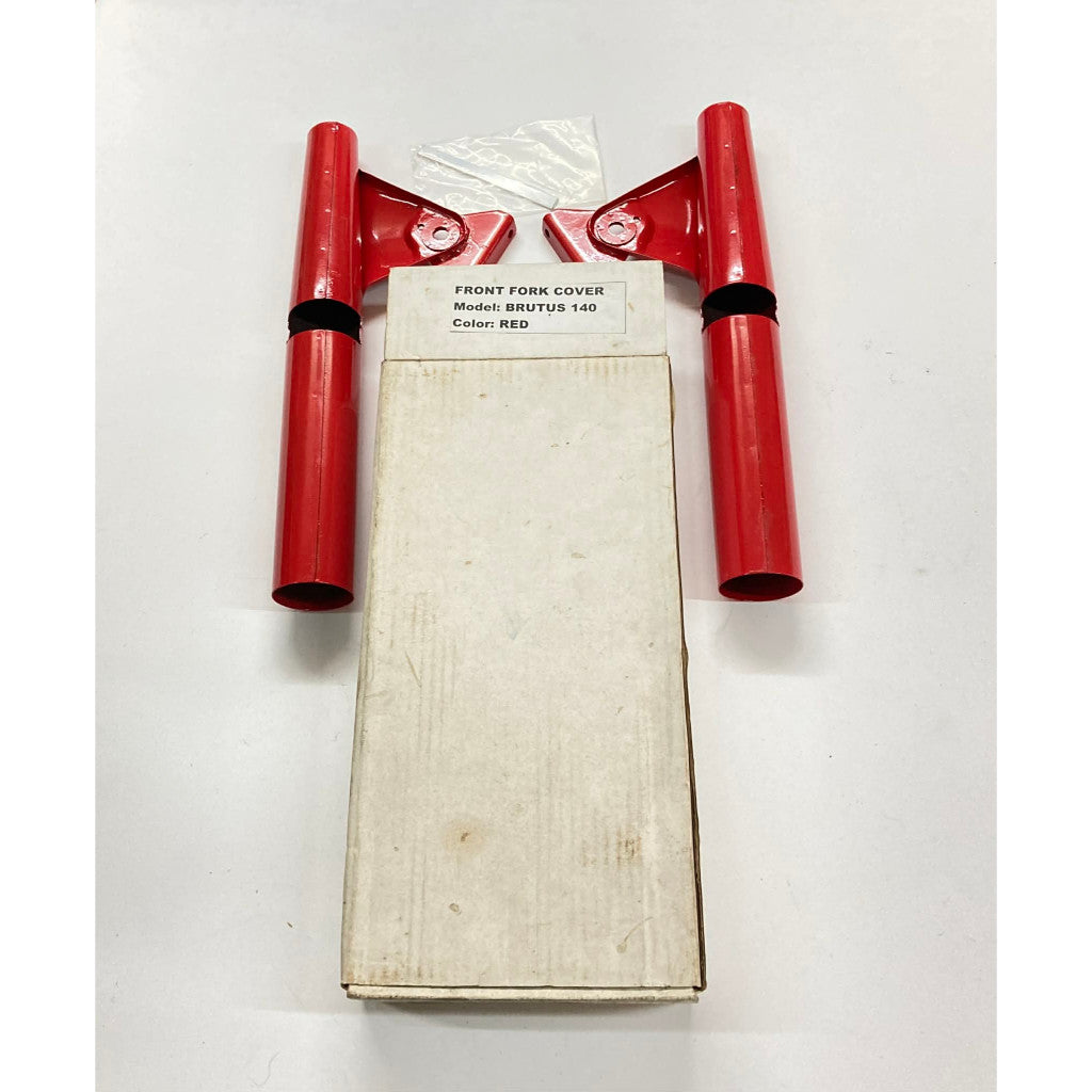 CLASSA-BRUTUS140-FRONTFORKCOVERSET-RED | Front Fork Lower & Upper Cover | Brutus