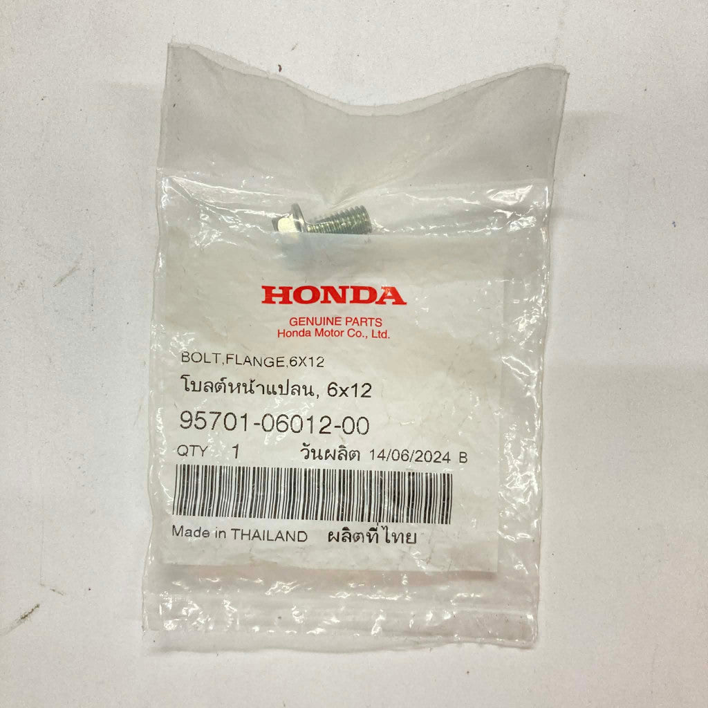 95701-06012-00 | Flange Bolt 6X12 | Genuine Honda parts | TMX155