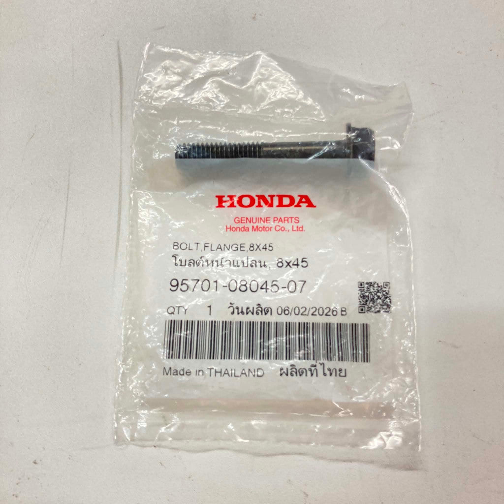 95701-08045-07 | Flange Bolt 8X45 | Genuine Honda parts | XR150