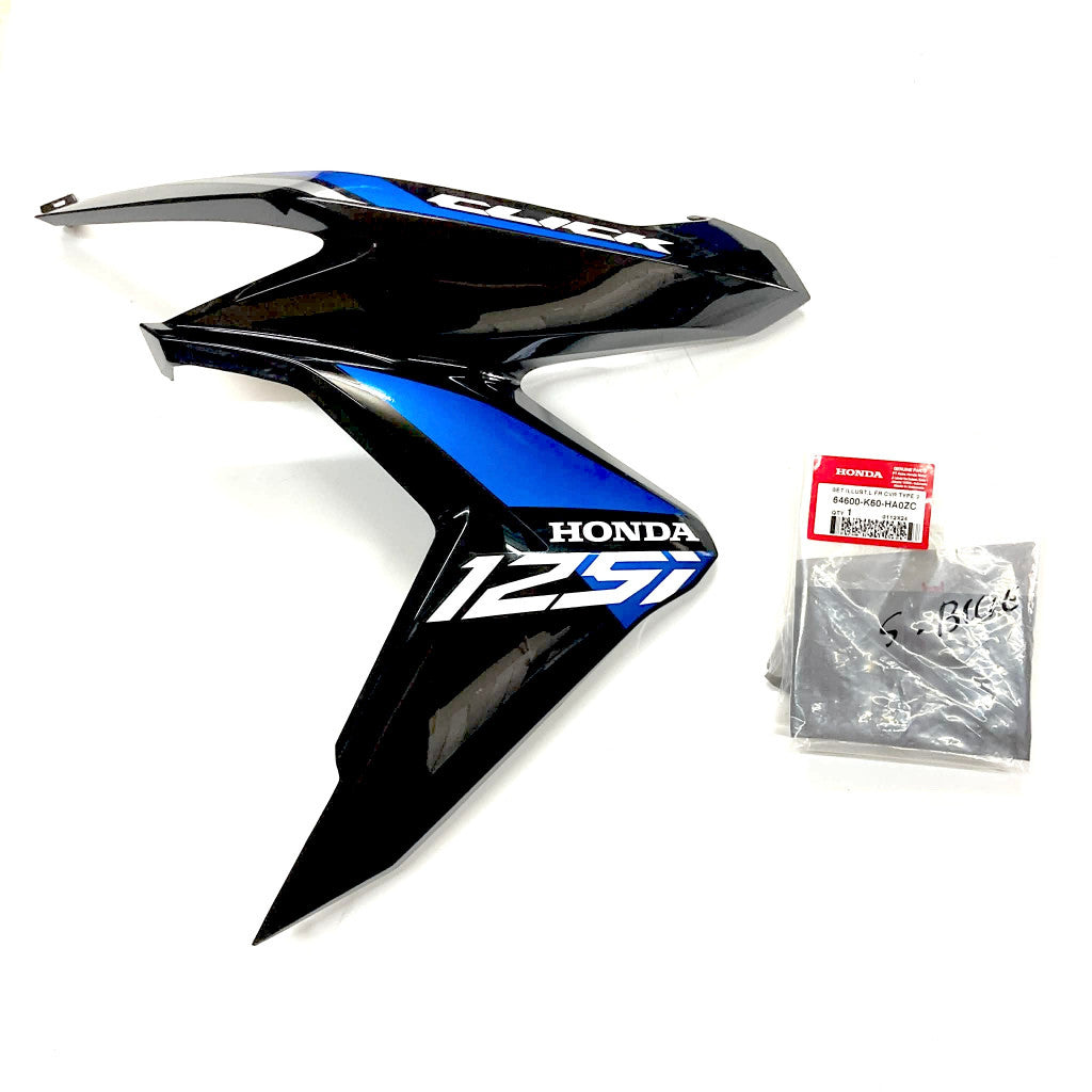 Click125i v2 Front Cover Set (Blue) | Genuine Honda parts
