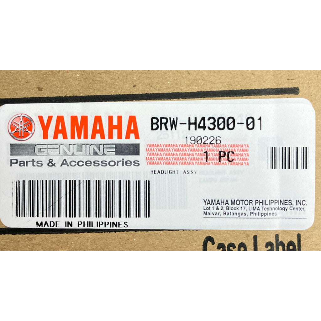 BRW-H4300-01 | Headlight Assy | Genuine Yamaha parts | Aerox v2
