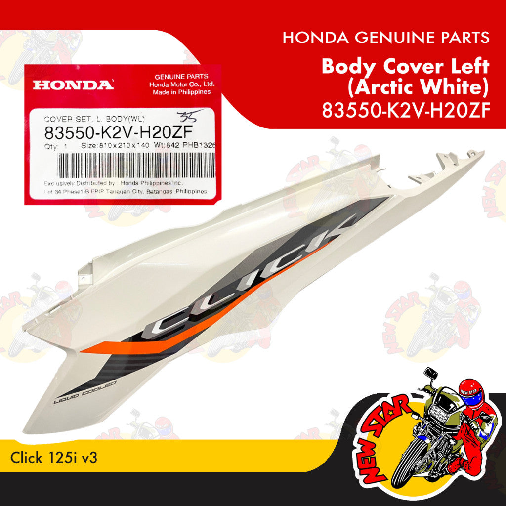 Click 125i v3 Body Cover (Arctic White) | Genuine Honda parts