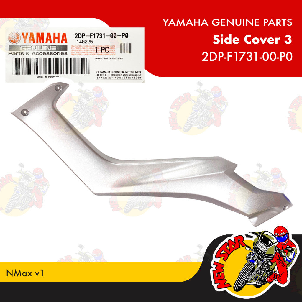 NMax v1 Side Cover (Matte Gray Metallic) | Genuine Yamaha parts