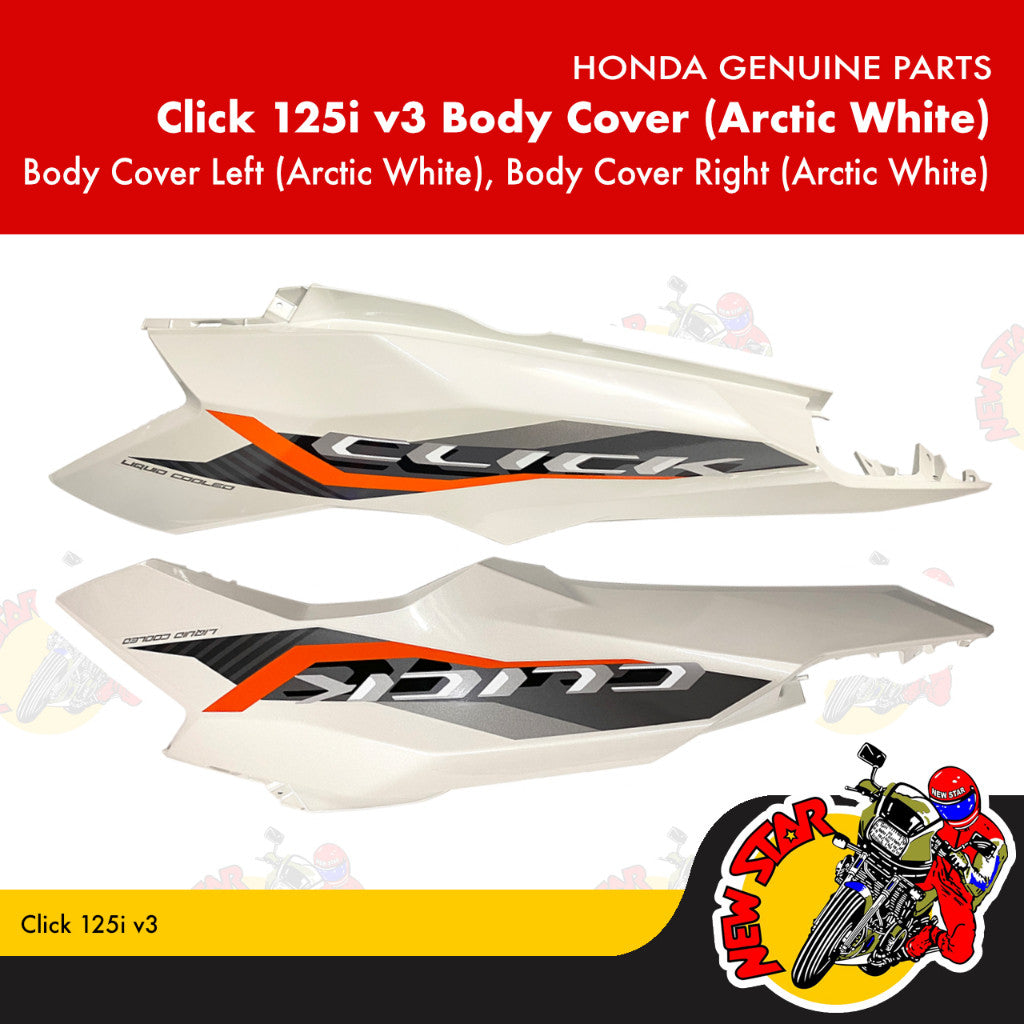 Click 125i v3 Body Cover (Arctic White) | Genuine Honda parts