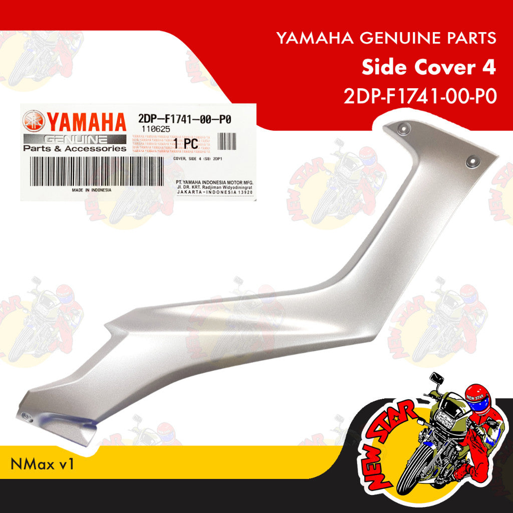 NMax v1 Side Cover (Matte Gray Metallic) | Genuine Yamaha parts